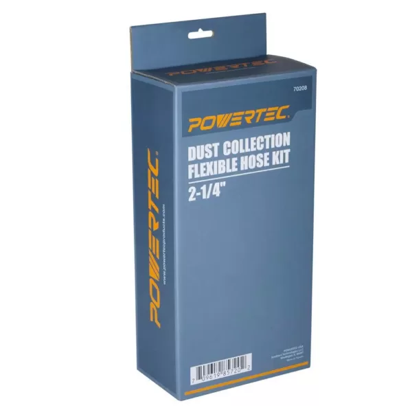 POWERTEC Dust Collection Flexible Hose Kit, 2-1/2 in. Dia