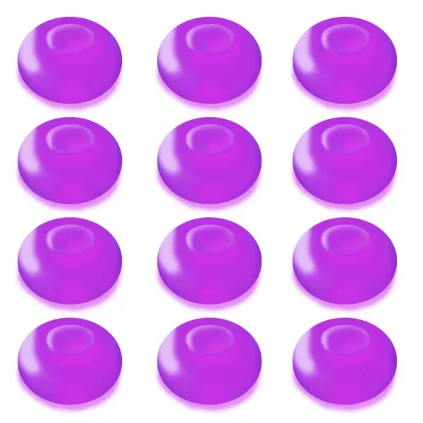 LUMABASE 1.25 in. D x 0.875 in. H x 1.25 in. W Purple Floating Blimp Lights (12-Count)