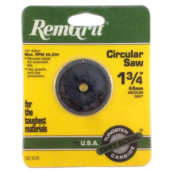 RemGrit 1-3/4 in. Medium Grit Carbide Grit Circular Saw Blade