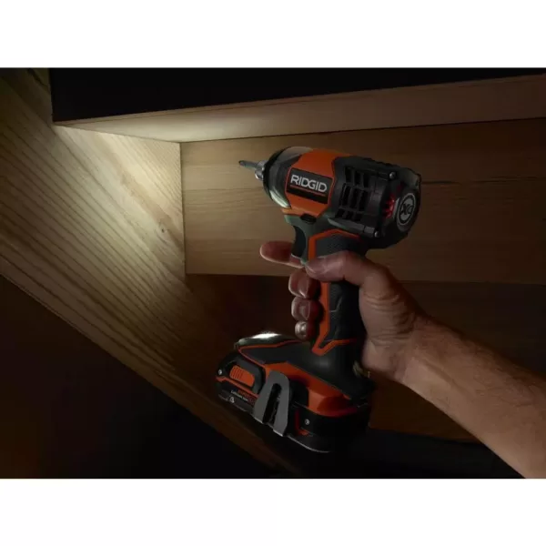 RIDGID 18-Volt Cordless Drill/Driver and Impact Driver Combo Kit with Bonus 18-Volt 1.5 Ah Lithium-Ion Battery (2-Pack)