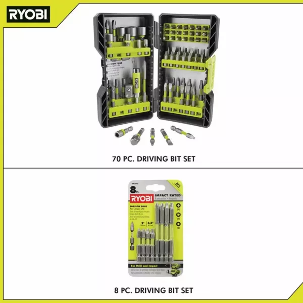 RYOBI Impact Rated Driving Kit With (8-pc) Impact Rated Driving Kit