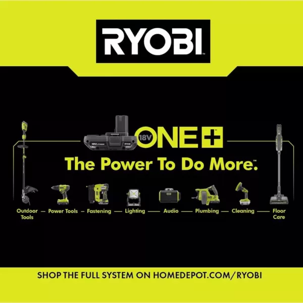 RYOBI 18-Volt ONE+ Lithium-Ion Cordless EVERCHARGE Hand Vacuum Kit with 1.3 Ah Compact Battery and Wall Adaptor/Charger