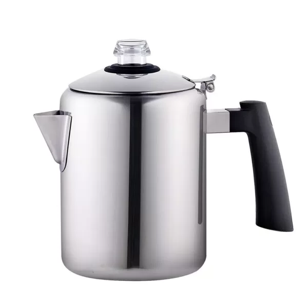 Cook N Home 8-Cup Stainless Steel Stovetop Tea Coffee Percolator Pot Kettle