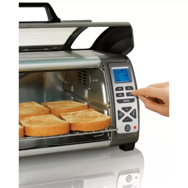 Hamilton Beach 1400-Watt 6-Slice Silver Toaster Oven