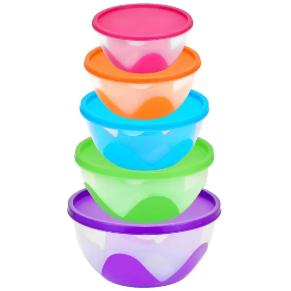 Southern Homewares 5-Piece Multi-Purpose Nested and Stackable Bowl/Food Storage Containers