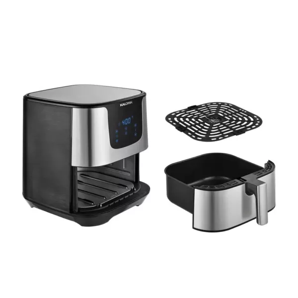 KALORIK 6 qt. Stainless Steel Digital Air Fryer Toaster Oven with Trivet