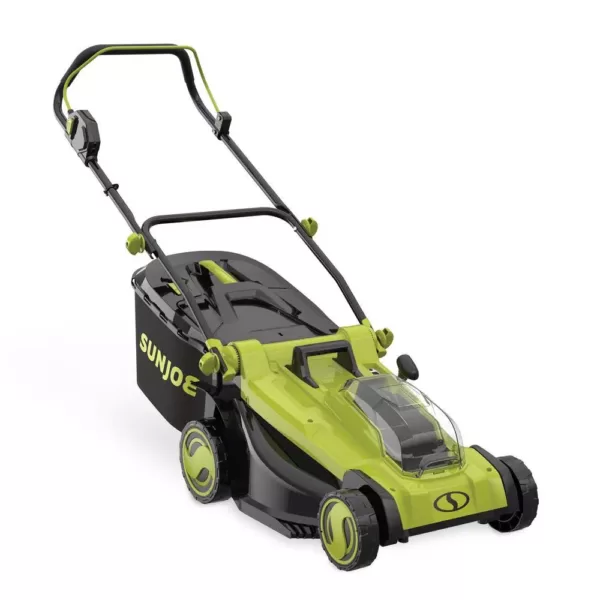Sun Joe 17 in. 48-Volt iON+ Cordless Electric Walk Behind Push Lawn Mower (Tool Only)