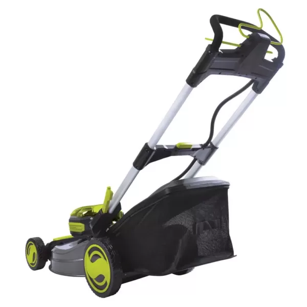 Sun Joe 21 in. 100-Volt Cordless Battery-Powered Walk-Behind Self Propelled Lawn Mower (Tool Only)