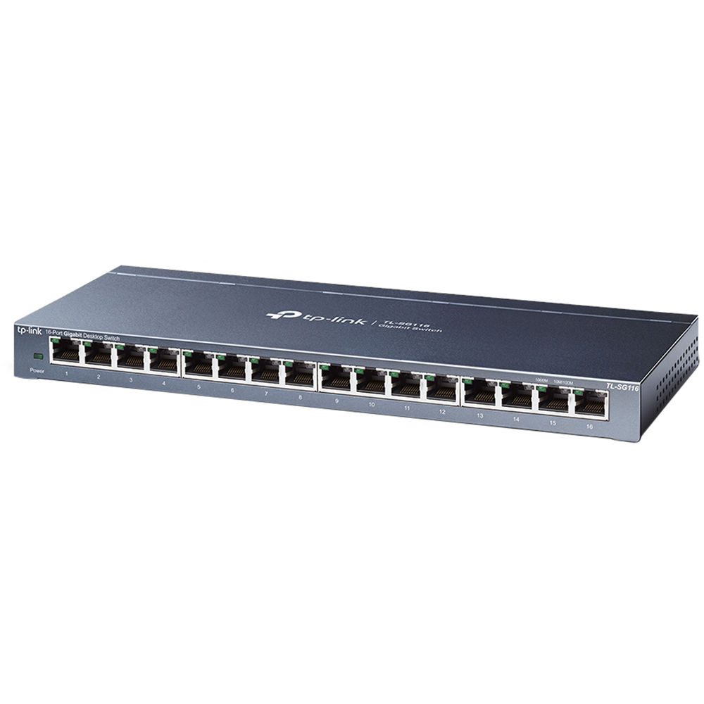 TP-Link TL-SG116 16-Port 10/100/1000 Mb/s Desktop Switch