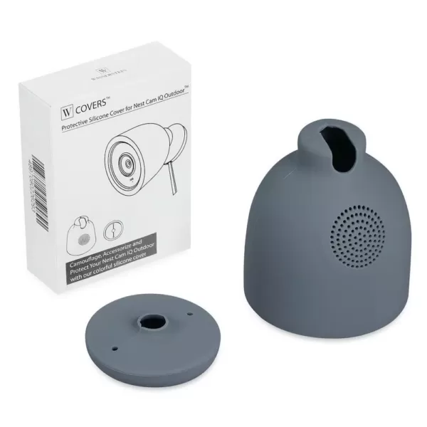 Wasserstein Blue Colorful Silicone Skins Compatible with Google Nest Cam IQ Outdoor Security Camera