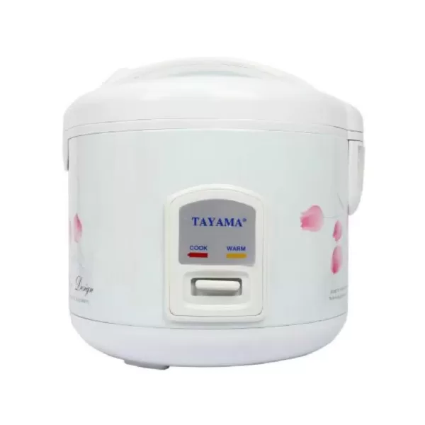 Tayama 10-Cup White Rice Cooker with Steamer and Non-Stick Inner Pot