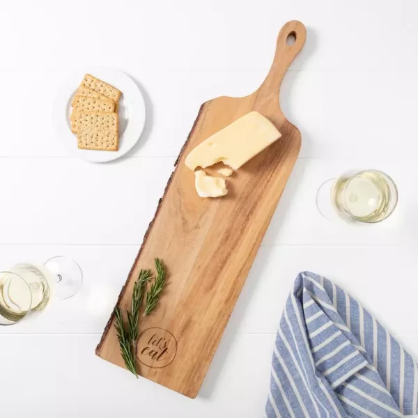 Cathy's Concepts Let's Eat Live Edge Mango Wood Serving Board