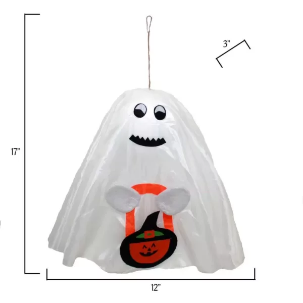 Worth Imports 17 in. Halloween Hanging Ghost (Set of 4)